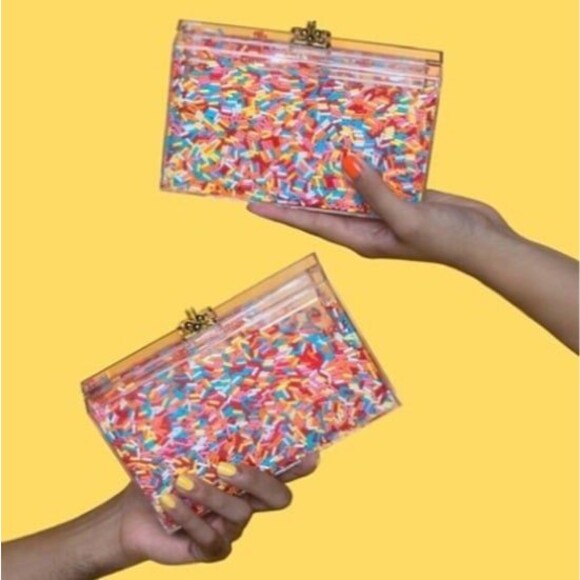 Sephora x Museum of Ice Cream Sprinkle Limited Edition Translucent Clutch NEW - Picture 12 of 12